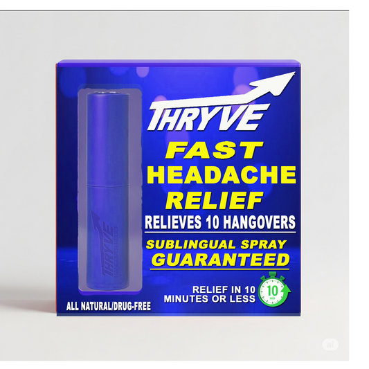 Thryve Spray l All Natural-Drug Free l Headache Relief l 10 Mins or Less l Single Purchase