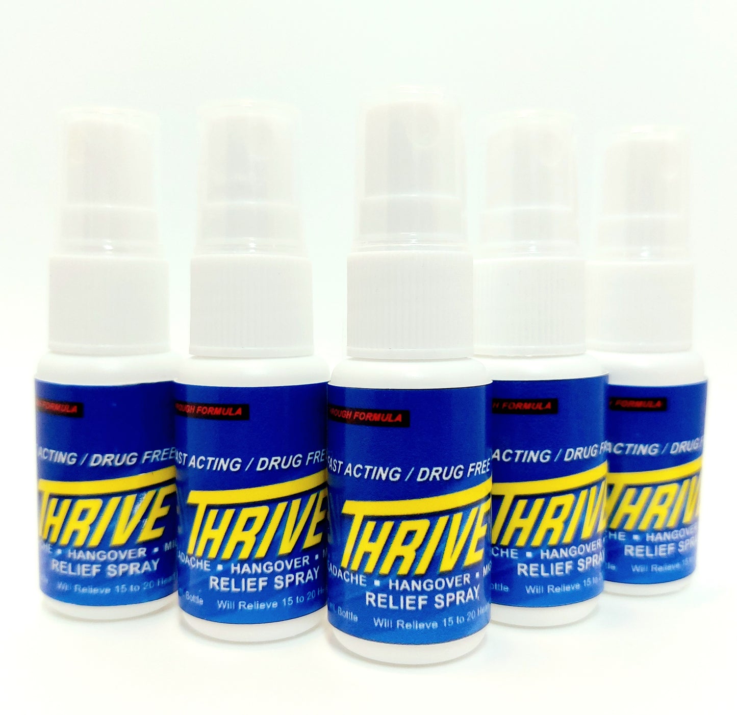 Thryve Head Pain Spray l All Natural-Drug Free Headache Relief l FRIENDS & FAMILY PACK-NOW WITH FREE SHIPPING