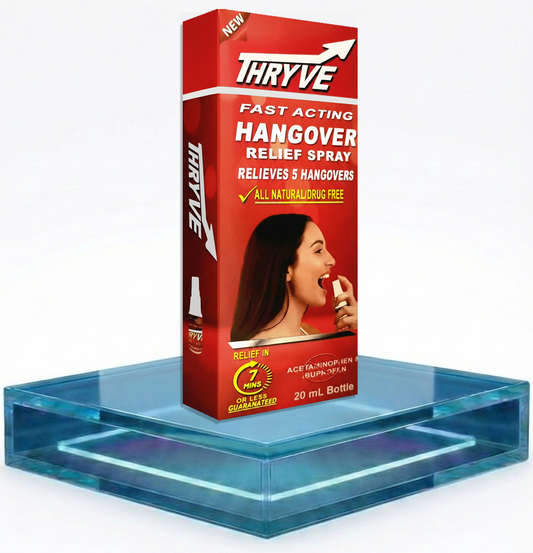 Thryve Spray l All Natural-Drug Free l Hangover Relief l 7 Mins or Less l Single Purchase